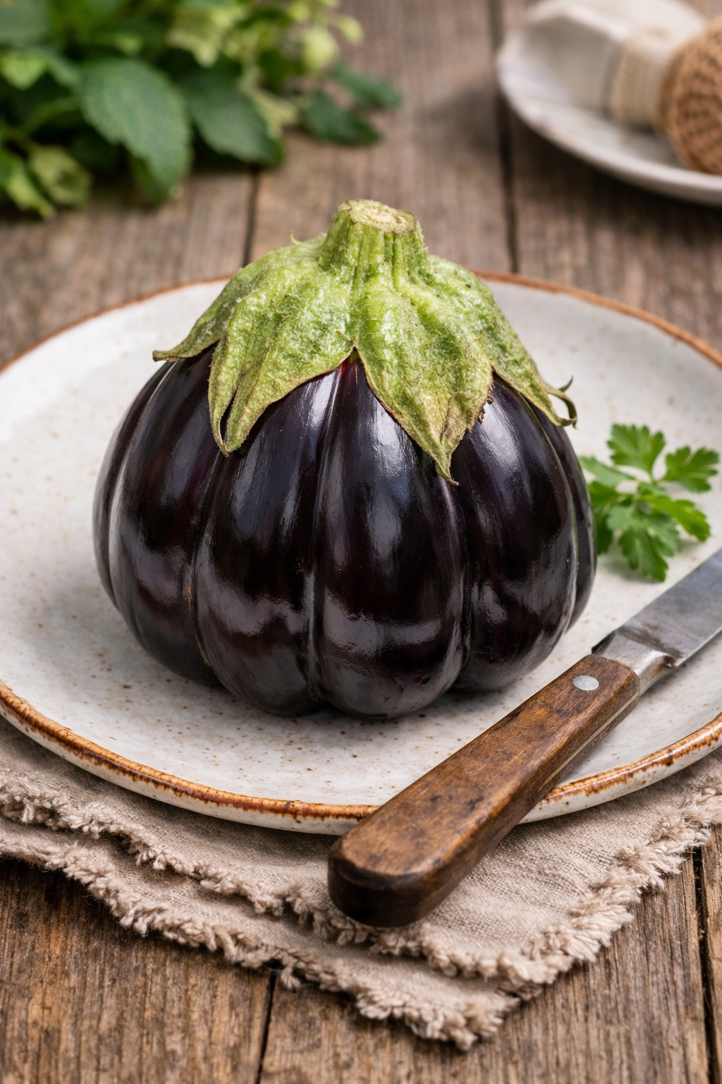 Aubergine Black Beauty Jungpflanze